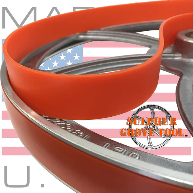 GRIZZLY G1019Z 14& Urethane Band Saw Tires rplcs 2 OEM parts P1019025