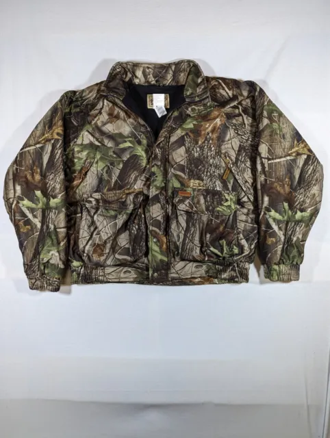 Woolrich Jacket Mens Large Camouflage Insulated Full Zip Hunting Real Tree