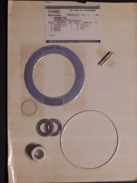 Fisher Controls KIT REPAIR RV100X00M52 V100 VALVE BODY Size 4" Metal Ball Seal