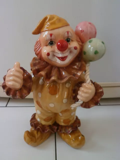 tirelire  Clown cirque  en resine h 28,5 cm