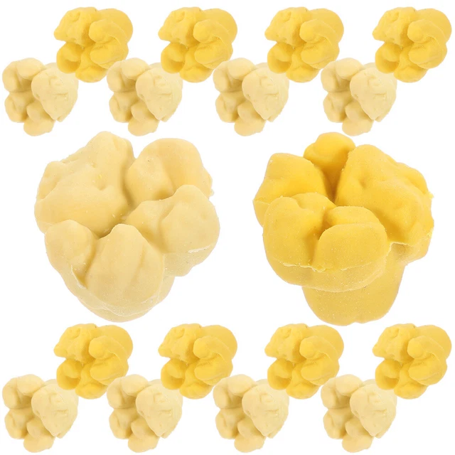 20 piezas Papelería en forma de palomitas de maíz Borradores de palomitas de maíz Gomas Aula