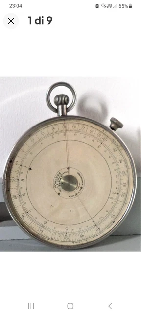 CALCOLATRICE  VINTAGE FOWLER'S TIPO B  POSTERIORE IN BAKELITE 1920 Circolare