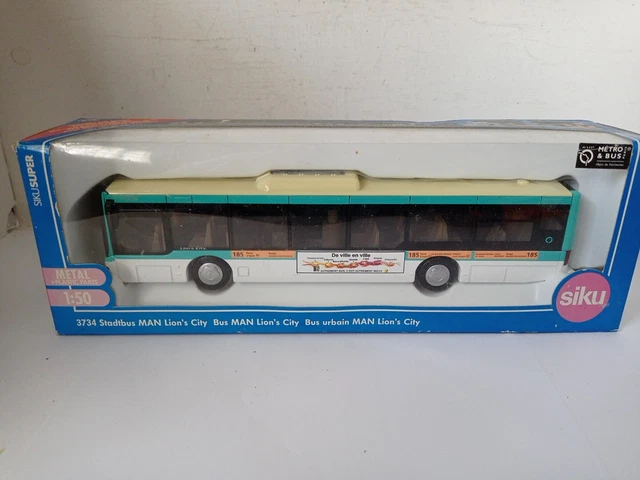 BUS MAN LION S City Paris Porte D Italie 185 RATP Métro Autocar Siku 1/ ...