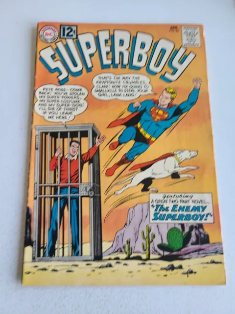 SUPERBOY #96  Pete Ross, Superman,  DC 1962 Comic Book, VG+ 4.5