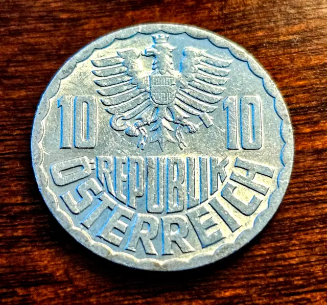 1974 Austria 10 Groschen Coin KM#2878 Ungraded