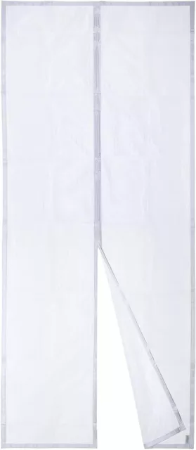 Apalus Zanzariera con Magneti per Porte, 90 x 220CM - Rete 90x220 CM, Bianco