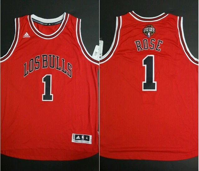 AUTHENTIC ADIDAS DERRICK ROSE CHICAGO BULLS LOS BULLS LATIN NIGHTS