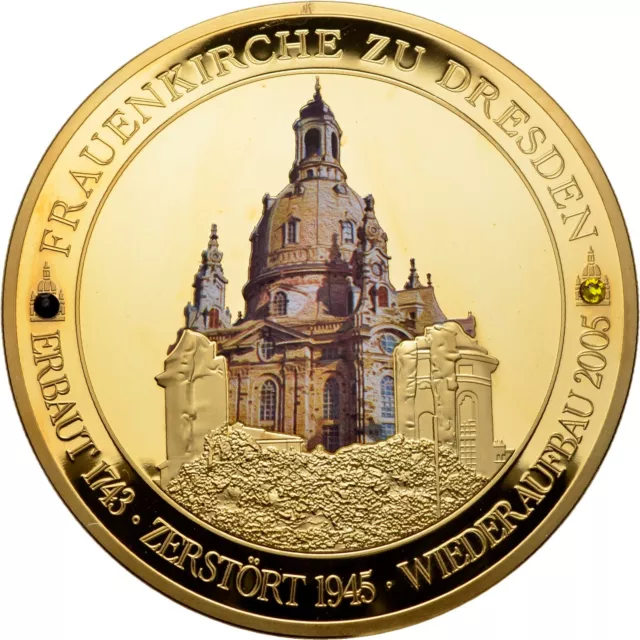 Medaille Frauenkirche zu Dresden  70 mm/ 110,5  g  Original #FGX