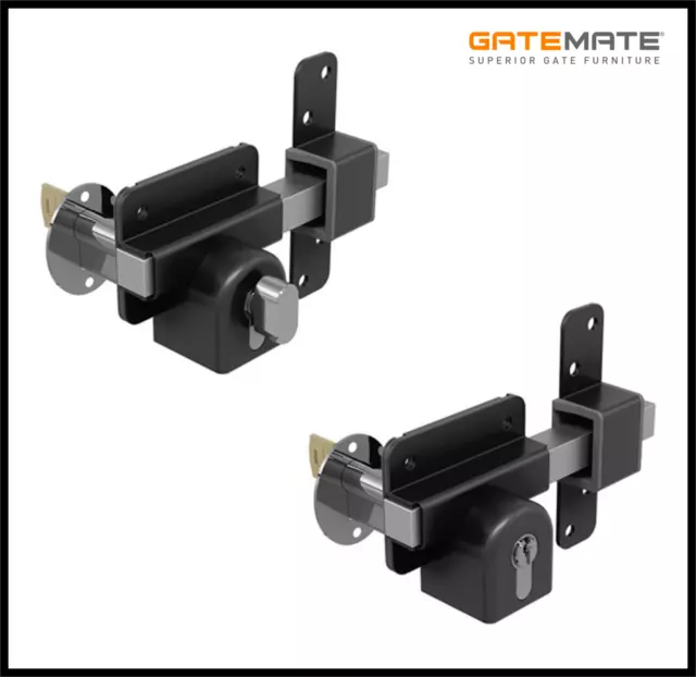 Gatemate 50mm & 70mm Euro Profile Long Throw Lock Security Garden Shed Gate Lock