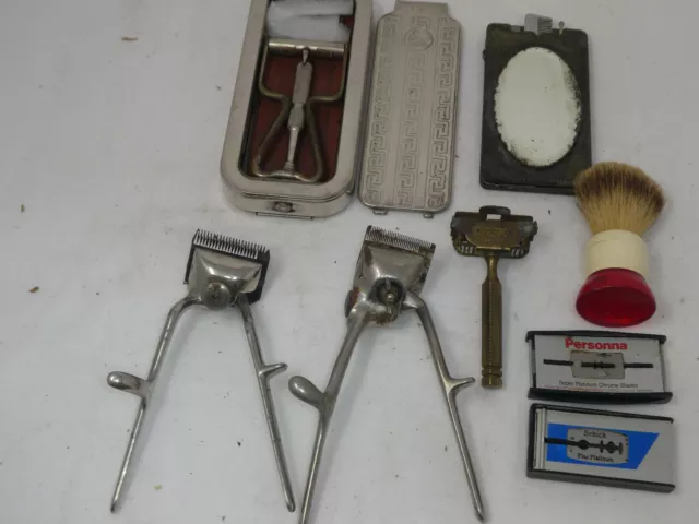 Wholesale Mixed Lot Vintage Antique Men's Shaving & Haircut Collectibles