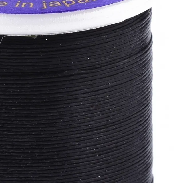 50m Black Nylon Beading Threads - 0.1mm - Great for Seed Beads - P01225