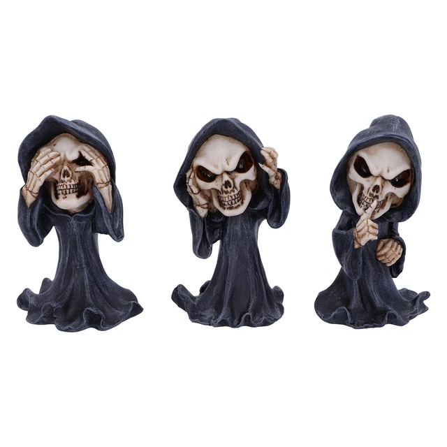 Nemesis Now Death Wish Figurine Faucheuse Vulgaire En Résine - 22 Cm, Noir