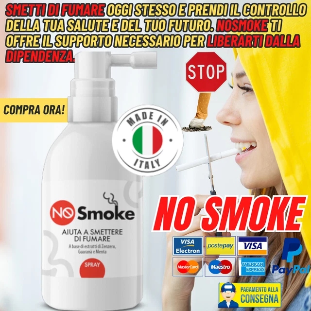 NO SMOKE Originale Spray per smettere di fumare stop dipendenza da fumo NOSMOKE