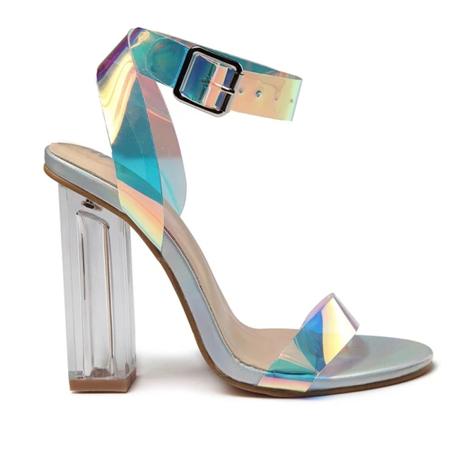1 paio di sandali colorati tacco alto donna sandali moda scarpe estive calzature