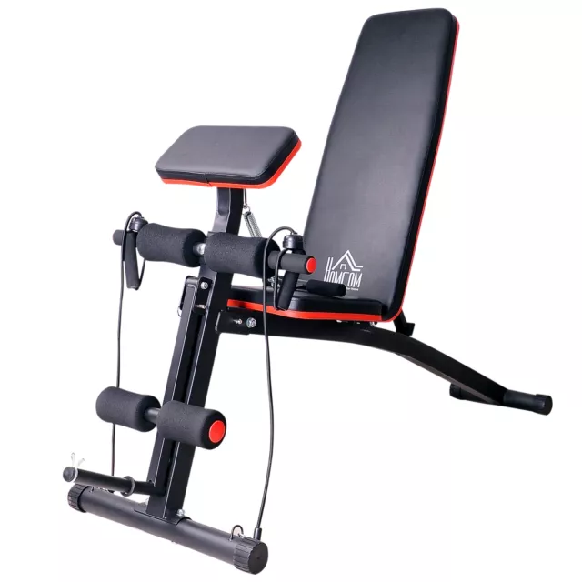 Foldable Dumbbell Bench Weight Training Fitness 7 Incline Adjustable Workout Gym