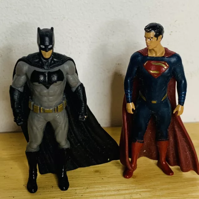 Superman And Batman 3” Inch Toy Figures, DC Justice League, Cake Toppers?