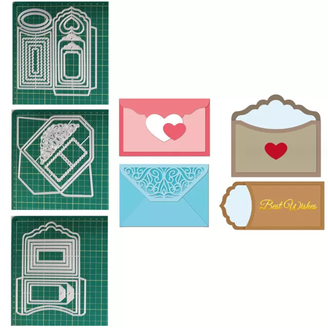 Gift Card Envelope Metal Cutting Dies Scrapbooking Cuts Stencils DIY Paper Craft