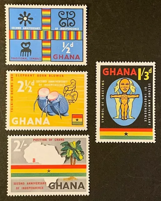 Ghana 1959 Sg207-10 Second Anniversary Of Independence  -  Mnh