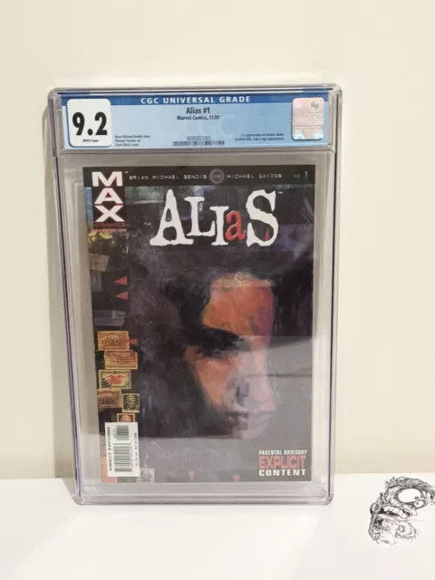 ALIAS #1 JESSICA JONES 2001 CGC 9.2 1st Issue! Max Comics/Marvel Comics Modern