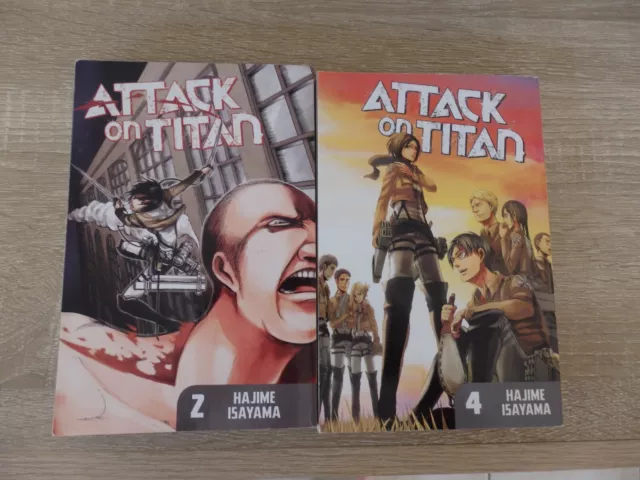 Attack On Titan Manga Books 2, 4   Pb Hajime Isayama Tracked Post