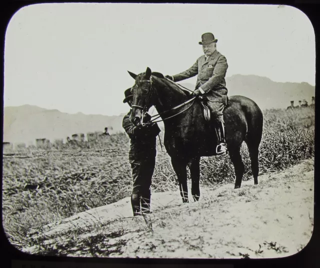 Glas Magic Laterne Folie A MODERN CROMWELL 1906 FOTO EDWARDIAN POLITIKER?