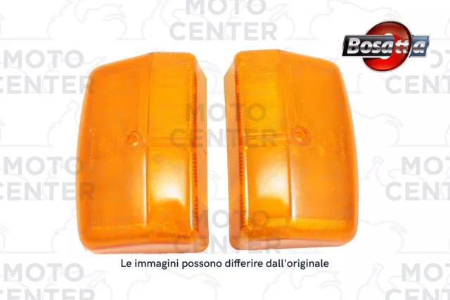 Coppia Vetri Frecce Anteriori Piaggio  Ape Tm P 50 Elestart (‘85-'89) - Ape Fl F