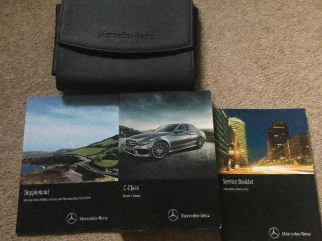 Mercedes C Class 2014 - 2018 Owners Manual Handbook & Wallet Fast Post