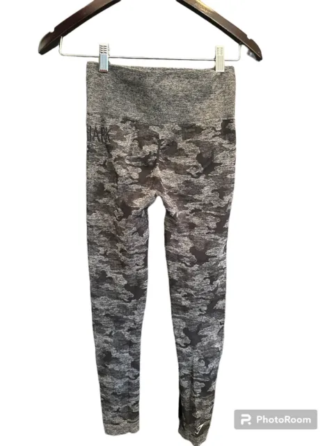 GYMSHARK CAMO SEAMLESS Ruched Bum Workout LEGGINGS Black Camouflage MEDIUM  New $120.00 - PicClick