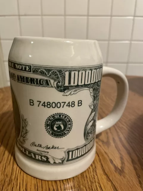 Teddy Roosevelt Jumbo One Million Dollar Bill Mug