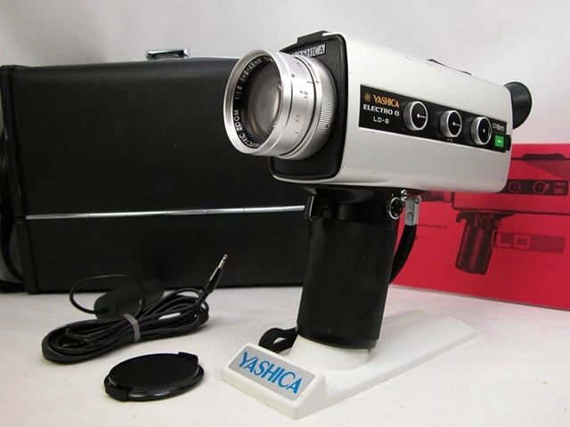 Tested/Working Yashica SUPER 8 MOVIE CAMERA W/Rare Slow Motion Pro Speed & Case