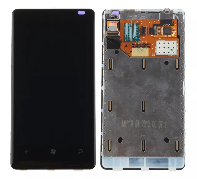 For Nokia Lumia 800 Full LCD Display Touch Screen Digitizer Assembly Front Frame