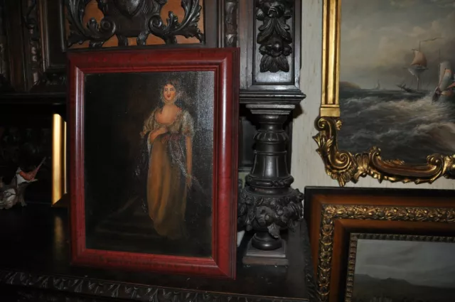 Lovely old Allegorical Victorian Lady Painting