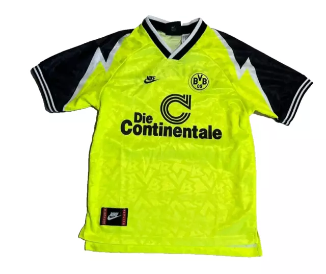 Borussia Dortmund BVB Trikot Saison 1995/96 Gr. L Kinder Nike Continentale