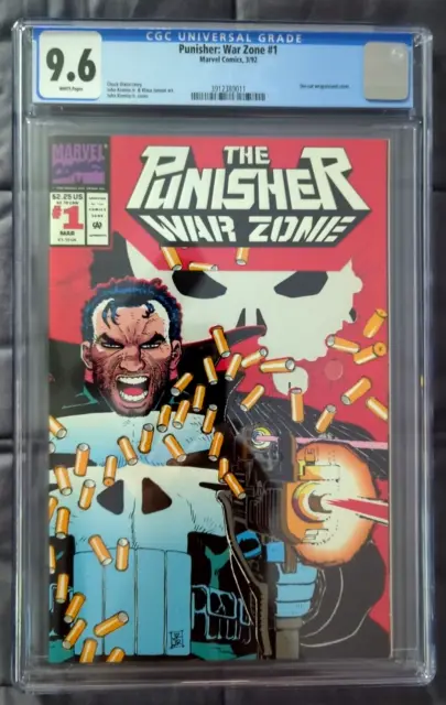 PUNISHER: WAR ZONE #1   (Marvel Comics 1992) Die-Cut Cover   |   Graded CGC 9.6