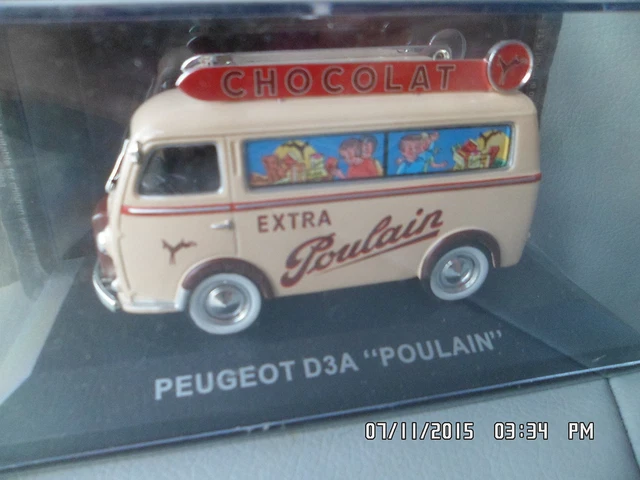 Modèle Réduit Peugeot D3A Poulain Altaya 1/43 - Occasion, Métal, Boîte D'origine