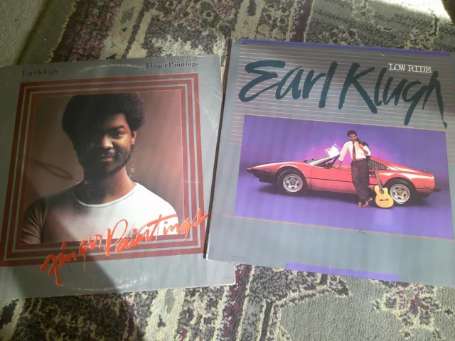 Menge Von 2 LP Records / Earl Klugh/Finger Paintings / Low Ride / Ex+