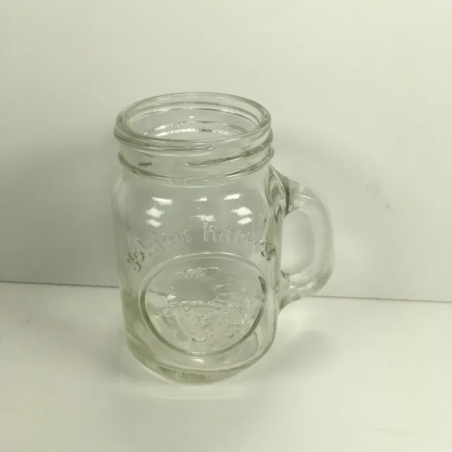 Golden Harvest, Mini Mason Jar Salt/Pepper Shaker Shot Glass with Handle