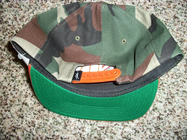 JUS LIV JSLV New NWT Mens Snapback Adjustable HAT CAP LID Green Brown White Camo 2