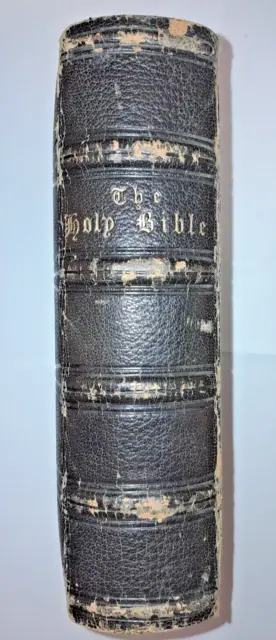 Miniature Quatro Bible Samuel Bagster and Sons Leather bound 1875 #5067