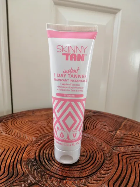 Skinny Tan Instant 1 Day Tanner - Medium - 100ml ~ New and Sealed