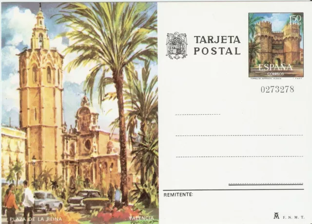 Spain Año 1974 Tarjeta Entero Postal Edifil 105 Turismo Valencia