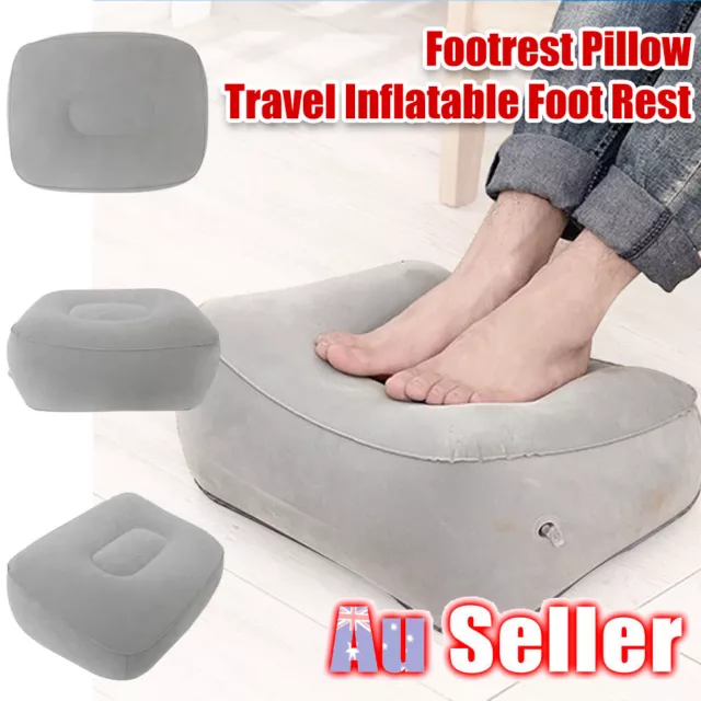 Pillow Plane Footrest Train Portable Flight Rest Inflatable Foot Travel Pad