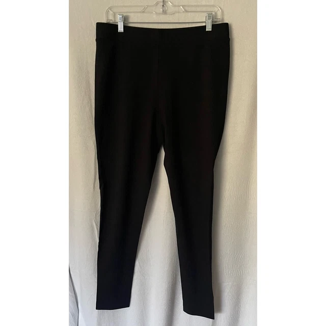 Two By Vince Camuto Pants Womens M Skinny Slim Black Pullover Viscose Blend