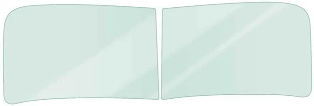 1947-53 Chevy GMC Pickup Truck; Front Windshield Glass; Green Tint; 2-Piece