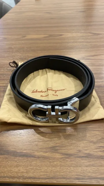 salvatore ferragamo belt men 40 new leather