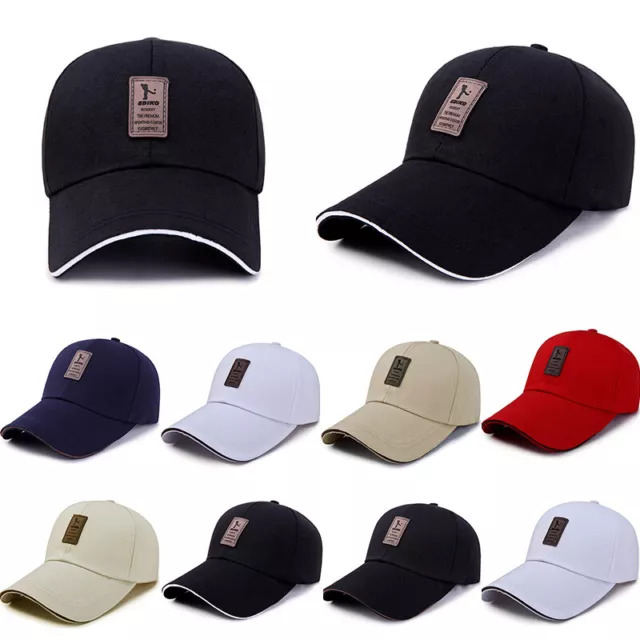 Men Women Plain Curved Sun Visor Baseball Cap Hat Outdoor Sport Hats Adjustable