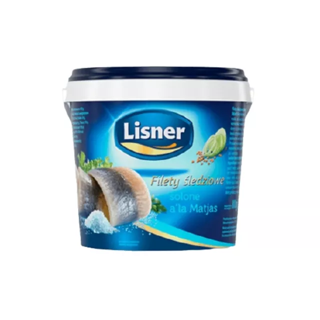 Lisner Gesalzene Heringsfilets à la Matjas, 800g / sledzie solone ala Matjes