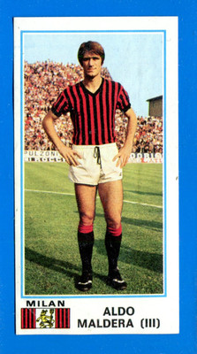 CALCIATORI 1976-77 ALDO MALDERA PANINI N° 187 NEW CON VELINA J1572 