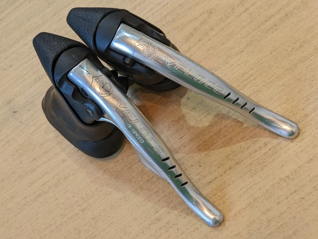 Paire De Leviers Campagnolo Mirage 9v Ergo - Reconditionnés Par Pro (REBUILT ERG13)
