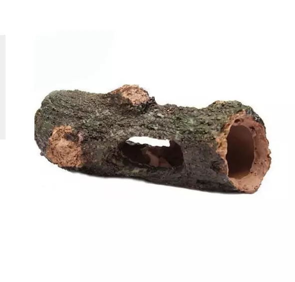 Aquarium Barrel Hollow Trunk Tree Wood Hide Cave Reptile Shrimp Fish Turtle